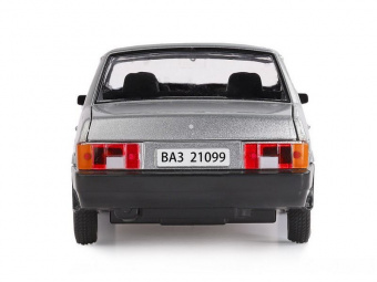 Машина ''АВТОПАНОРАМА'' ВАЗ 21099, 1/22, серебряный, инерция,  в/к 24,5x12,5x10,5 см