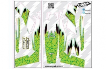 Комплект наклеек Upgrade R/C на капот Blade 350 QX DNA Green
