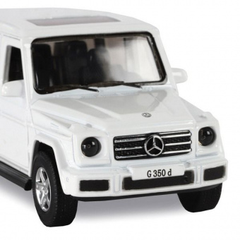 Машина ''АВТОПАНОРАМА'' Mercedes-Benz G350d, белый, 1/42, инерция, в/к 17,5*12,5*6,5 см
