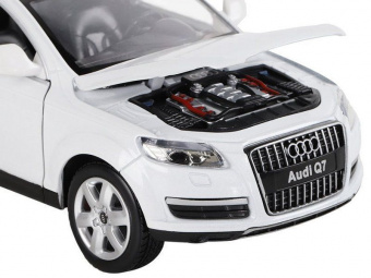 Машина ''АВТОПАНОРАМА'' Audi Q7, белый, 1/24, свет, звук, в/к 24,5*12,5*10,5 см