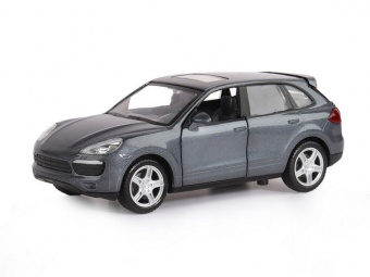 Машина ''АВТОПАНОРАМА'' Porsche Cayenne S, серый, 1/32, свет, звук, инерция, в/к 17,5*13,5*9 см