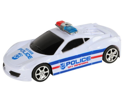 Машина AUTODRIVE Полиция 17,5см инерционная, цвет белый, в/п 28,4*8,5*23,5см, ,