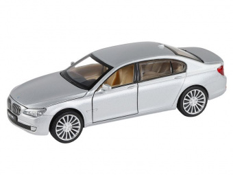 Машина ''АВТОПАНОРАМА'' BMW 760LI , серебряный, 1/34, свет, звук, инерция, в/к 17,5*13,5*9 см