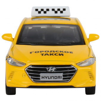 Машина АВТОПАНОРАМА HYUNDAI ELANTRA, ГОРОДСКОЕ ТАКСИ, 1/40, инерция, откр. двери, 17,5*12,5*6,5