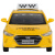 Машина АВТОПАНОРАМА HYUNDAI ELANTRA, ГОРОДСКОЕ ТАКСИ, 1/40, инерция, откр. двери, 17,5*12,5*6,5