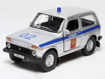 Машина Autotime ''LADA 4x4'' полиция 1:36