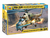Сборная модель ZVEZDA Российский ударный вертолет Ми-35М, 1/48