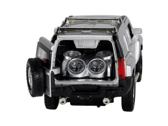 Машина ''АВТОПАНОРАМА'' Hummer H3, серебряный, 1/32, свет, звук, инерция, в/к 17,5*13,5*9 см