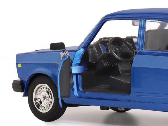 Машина ''АВТОПАНОРАМА'' ВАЗ 2107, 1/24, синий, инерция, в/к 24,5x12,5x10,5 см