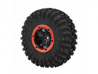 Колесо в сборе для краулеров Remo Hobby RH1071/72 оранжевое