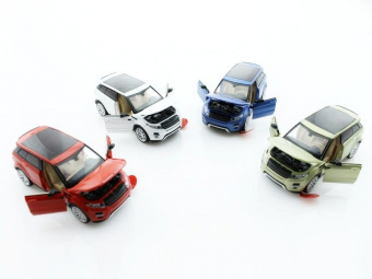 Машина 1:32 Range Rover Evoque свет, звук, инерция 13,5см (1/12шт) б/к