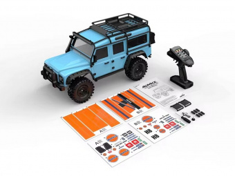 Радиоуправляемый краулер MJX Hyper Go H8H Refreshed Edition (голубой) Brushless 4WD 2.4G LED 1/8