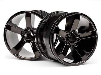 Диски трак 1/10 - Bullet MT Black Chrome (2шт)