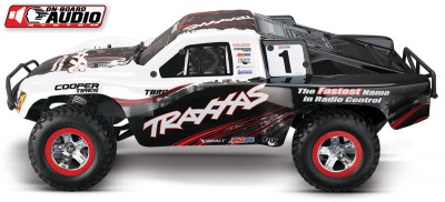 Радиоуправляемый шорт-корс TRAXXAS Slash 1:10 2WD Brushed TQ Fast Charger OBA Белый