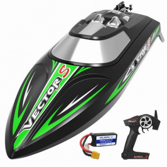 Радиоуправляемый катер Volantex RC 797-4 Vector S зелёный 2.4G RTR