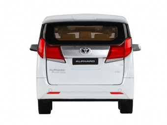 Машина ''АВТОПАНОРАМА'' Toyota Alphard, белый, 1/29, свет, звук, инерция, в/к 20*10*11 см