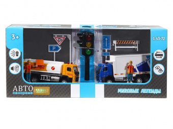 Набор ''АВТОПАНОРАМА'' Городские службы 1, 1/72, инерция, в/к 30*13*10 см