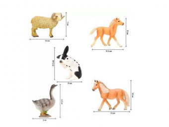 Набор фигурок животных MASAI MARA ММ205-069 серии На ферме: Ферма игрушка 20 пр.