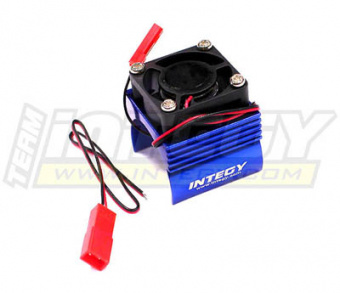 Радиатор с куллером (синий) для 1/16 Traxxas E-Revo, Slash, Summit, Rally
