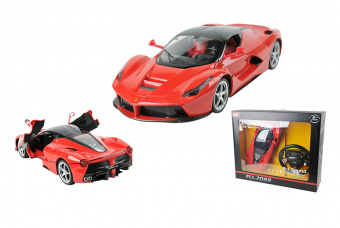 Машинка на радиоуправлении MZ Ferrari La Ferrari 1:10 (GYRO-руль,открываются двери)