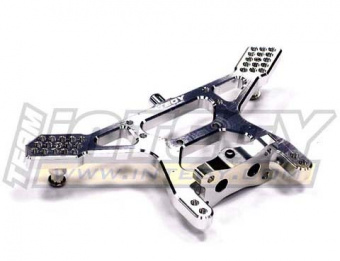 Бабочка задняя (серебро) для Traxxas 1/10 Slash 2WD