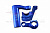 Набор вкладышей для сервопривода GPM Blue из алюминия SLE048-B