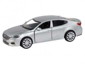 Машина ''АВТОПАНОРАМА'' KIA K7, серебряный, 1/41, инерция, в/к 17,5*12,5*6,5 см