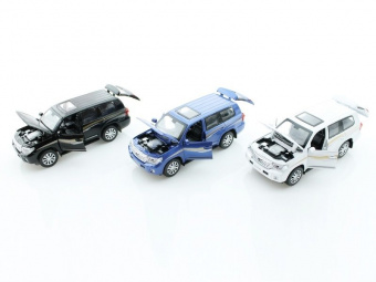 Машина 1:32 Toyota Land Cruiser свет, звук, инерция 15,5см (1/12шт.) б/к