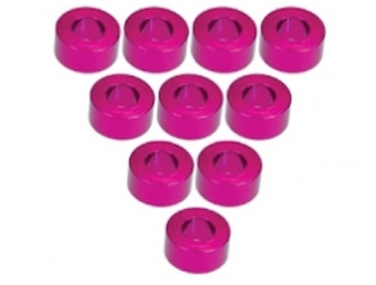 Aluminium M3 Flat Washer 3.0mm (10 Pcs) - Pink