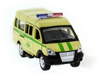 Машина ''АВТОПАНОРАМА'' инерц. ГАЗель (инкасация) 1/50, в/к 14,5*8*5,5 см