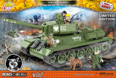 Конструктор COBI Танк Т-34-85 Rudy COBI-2486A