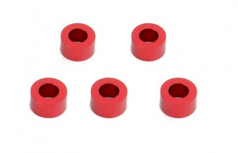 Шайба 3x5.5x3.0мм (алюминий/красный), 5 штук