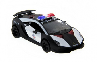 Машинка Kinsmart Lamborghini Sesto Elemento Police 1:40 (инерция) б/к