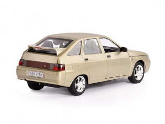 Машина ''АВТОПАНОРАМА'' ВАЗ 2112, золотой, 1/22, инерция, в/к 24,5*12,5*10,5 см