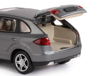 Машина ''АВТОПАНОРАМА'' Porsche Cayenne S, серый, 1/24, свет, звук, в/к 24,5*12,5*10,5 см
