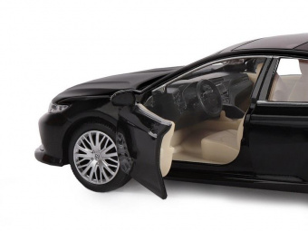 Машина АВТОПАНОРАМА Toyota Camry, черный, 1/32, свет, звук, инерция, в/к 17,5*13,5*9 см