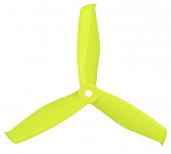 Пропеллер Gemfan Hulkie 5055 3-х лопастной (Lemon Yellow) 2 пары