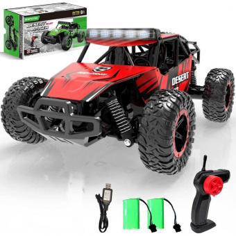Радиоуправляемый внедорожник Volantex RC Desert King красный 4WD 2.4G 1/16 RTR