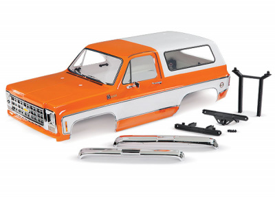 Кузов, Chevrolet Blazer (1979), complete (orange) (includes grille, side mirrors, door handles, windshield wipers, front & rear bumpers, decals)