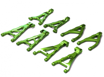 Комплект алюм. рычагов (зеленый) для Traxxas 1/16 E-Revo