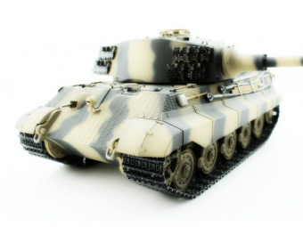 Р/У танк Torro King Tiger (башня Henschel) 1/16 2.4G, ИК-пушка, деревянная коробка