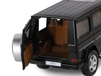 Машина АВТОПАНОРАМА Mercedes-Benz G350d, черный, 1/32, свет, звук, инерция, в/к 18*9*13,5 см