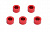 Шайба 3x5.5x3.0мм (алюминий/красный), 5 штук