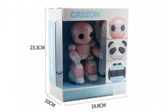 Радиоуправляемый интерактивный робот Crazon (Розовый)