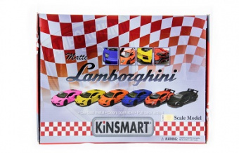 Машинка Kinsmart Matte Lamborghini 1:36 (инерция) б/к