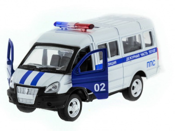 Машина ''АВТОПАНОРАМА'' инерц. ГАЗель (полиция) 1/50, в/к 14,5*8*5,5 см