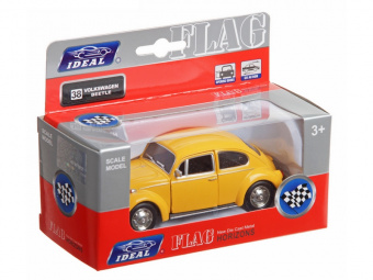 Машина Ideal 1:30-39 Volkswagen Beetle (блест. метал. фиолет.)