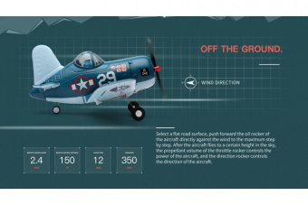 Радиоуправляемый самолет WL Toys A500 Q VERSION F4U PIRATE
