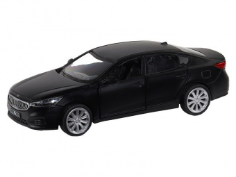 Машина ''АВТОПАНОРАМА'' KIA K7, черный, 1/41, инерция, в/к 17,5*12,5*6,5 см