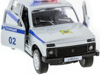 Машина ''АВТОПАНОРАМА'' инерц. ВАЗ 2121 1/50, в/к 12*7*5,5 см, серебристая